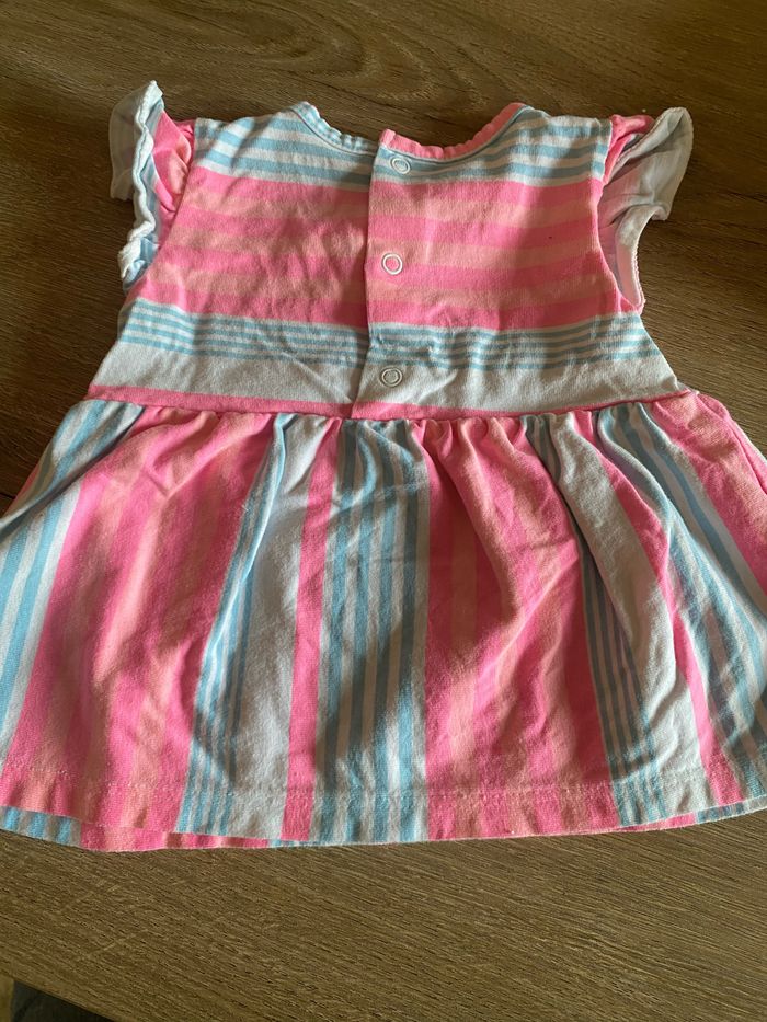 Robe bébé fille rose et bleu - photo numéro 4