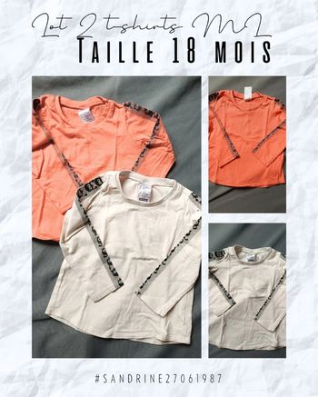 Lot de 2 t-shirts ML