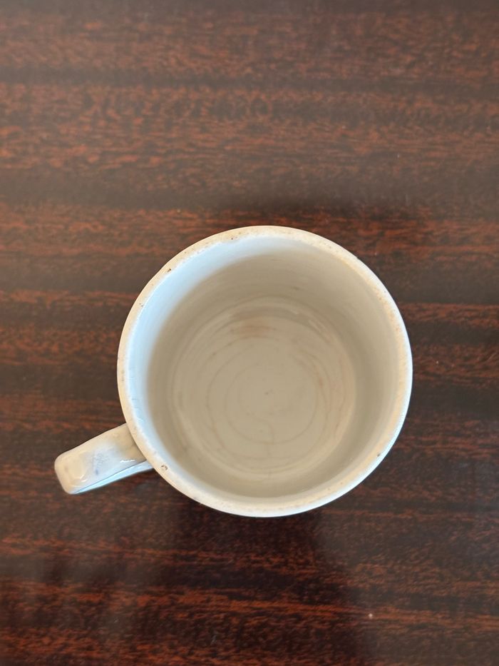 Ensemble de 6 tasses et soucoupes Digoin Sarreguemines Plaid - photo numéro 7