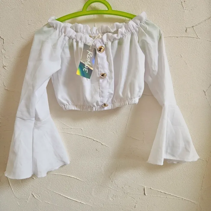 Crop top blanc
