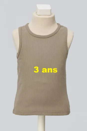Débardeur côtelé kaki Kid Kanaï Taille 3 ans
