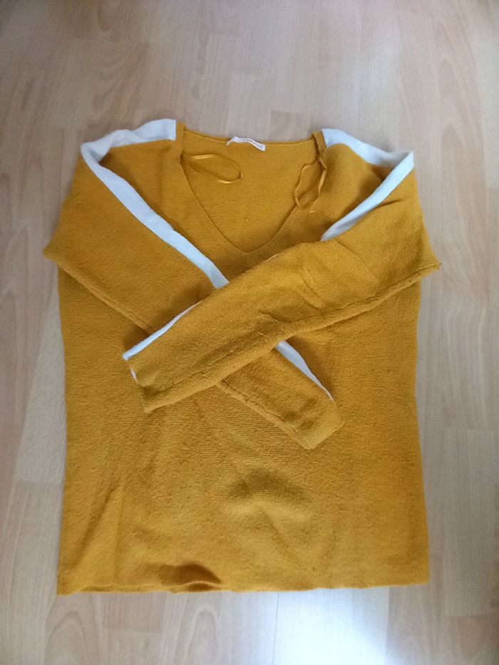 Lot 2 pull Camaïeu taille S bon état. - photo numéro 6