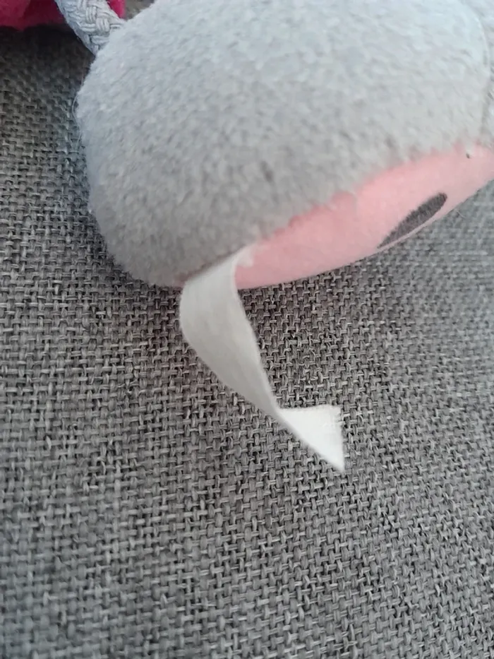 Peluche / doudou Diddl porte clés souris grise - photo numéro 7