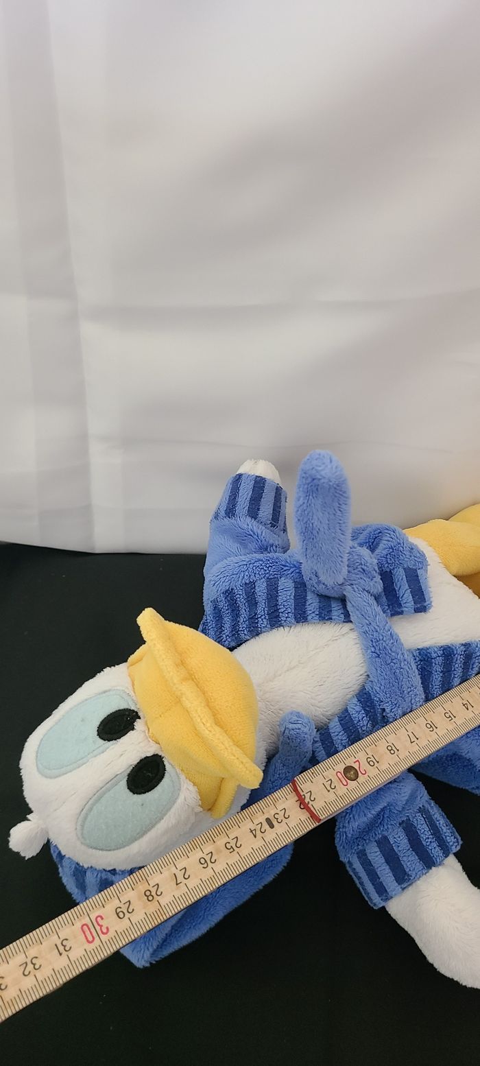 Peluche Donald NICOTOY Disney peignoir bleu - photo numéro 5