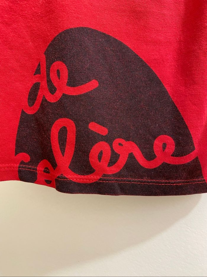 T-shirt manches longues rouge rigolo émotion yeux colère bébé garçon 18 mois DPAM - photo numéro 5
