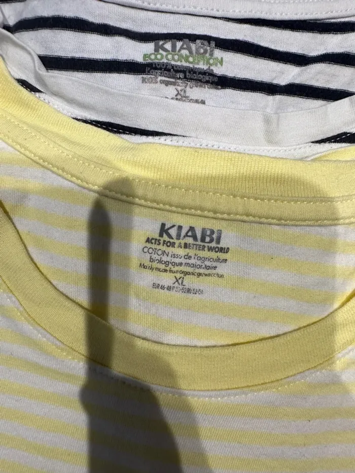 Lot 4 t-shirt Kiabi XL - photo numéro 2