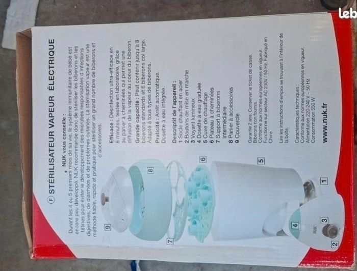 Stérilisateur vapeur bébé - photo numéro 2