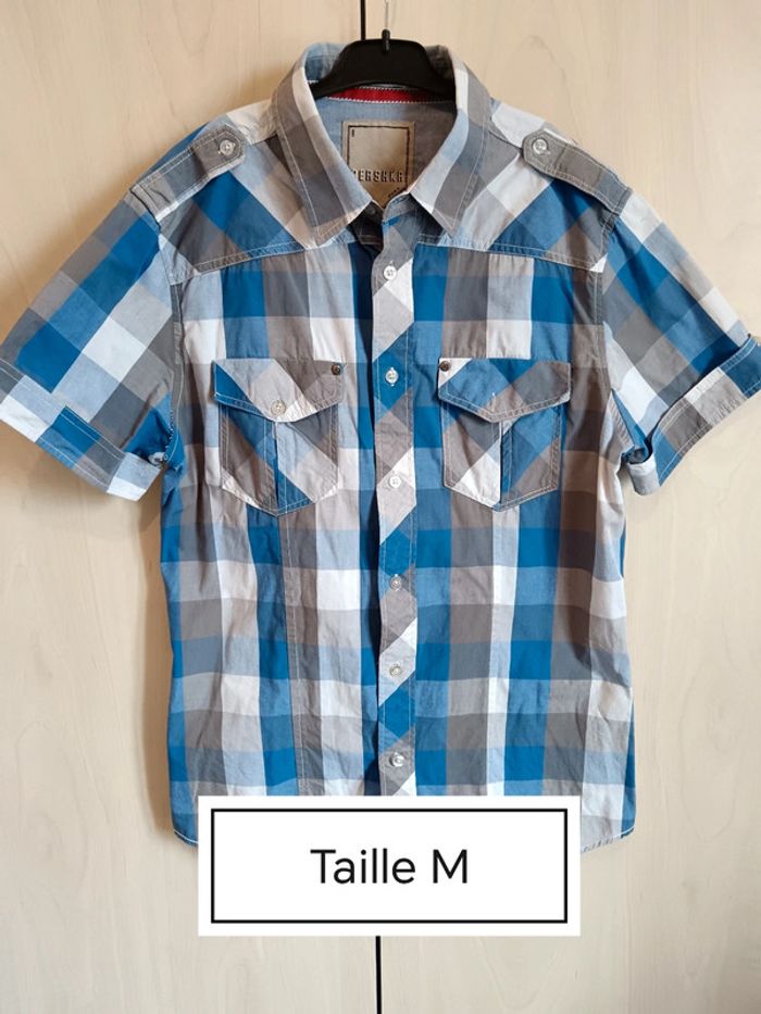 Chemise manches courtes Bershka