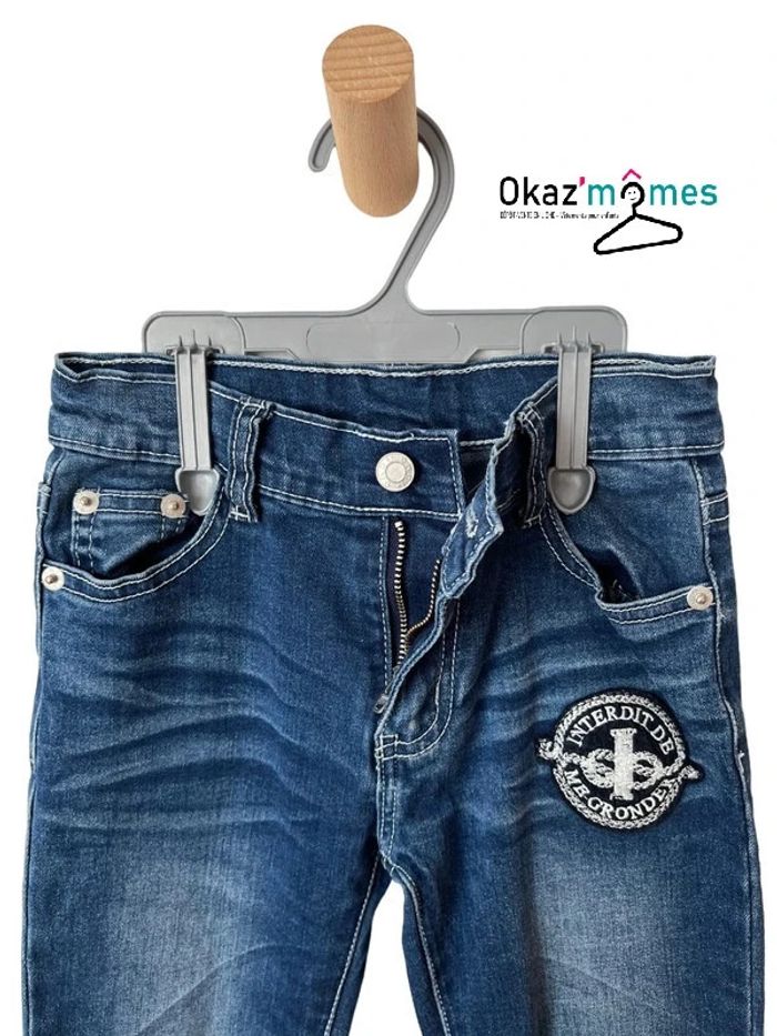 Jean stretch bleu denim - Interdit de me gronder 6 ans - photo numéro 2