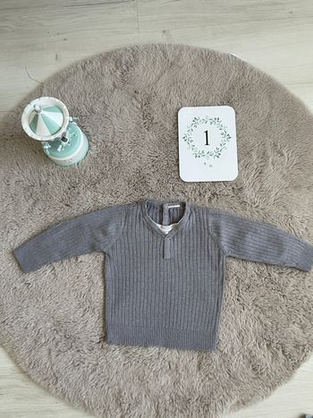 Pull gris 12 mois