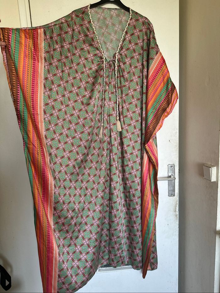 Robe caftan avec pompom taille unique femme - photo numéro 2