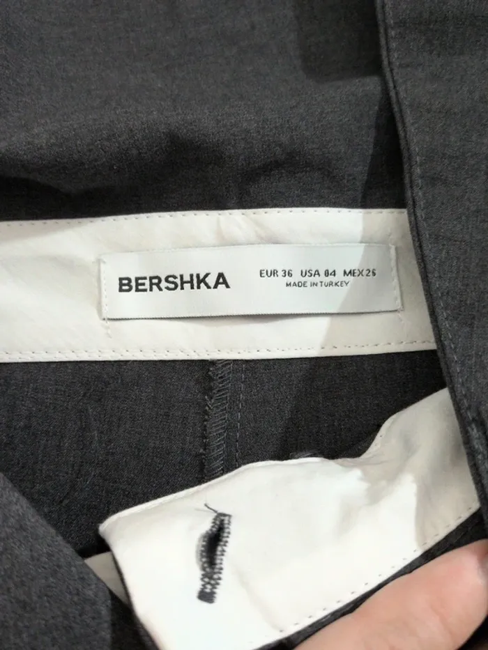 Pantalon Bershka  Gris Taille 36 - photo numéro 7