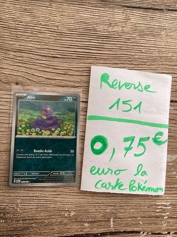 carte Pokémon abo reverse 023/165 EV3.5 collection 151 FR neuf sortie de booster