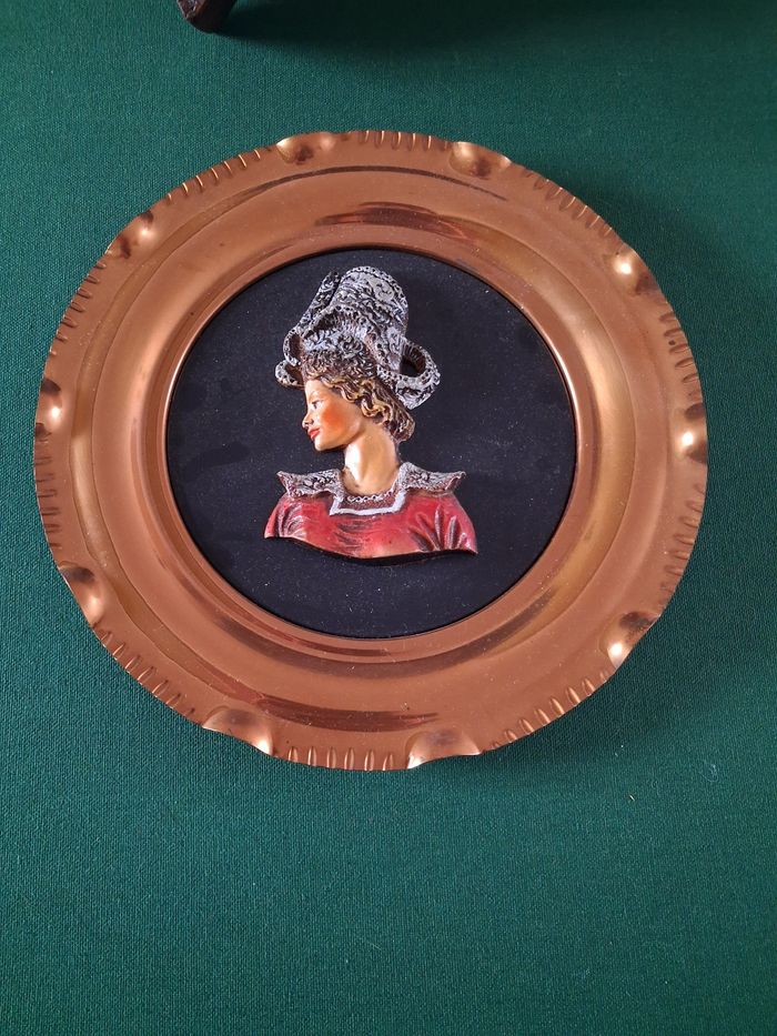 Assiette decorative cuivre