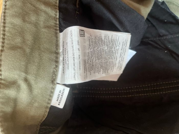 Pantalon Cargo Pants Jack & Jones Olive Night T42 - photo numéro 8
