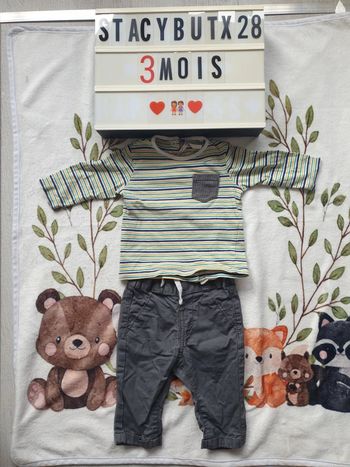 Ensemble garçon 3 mois