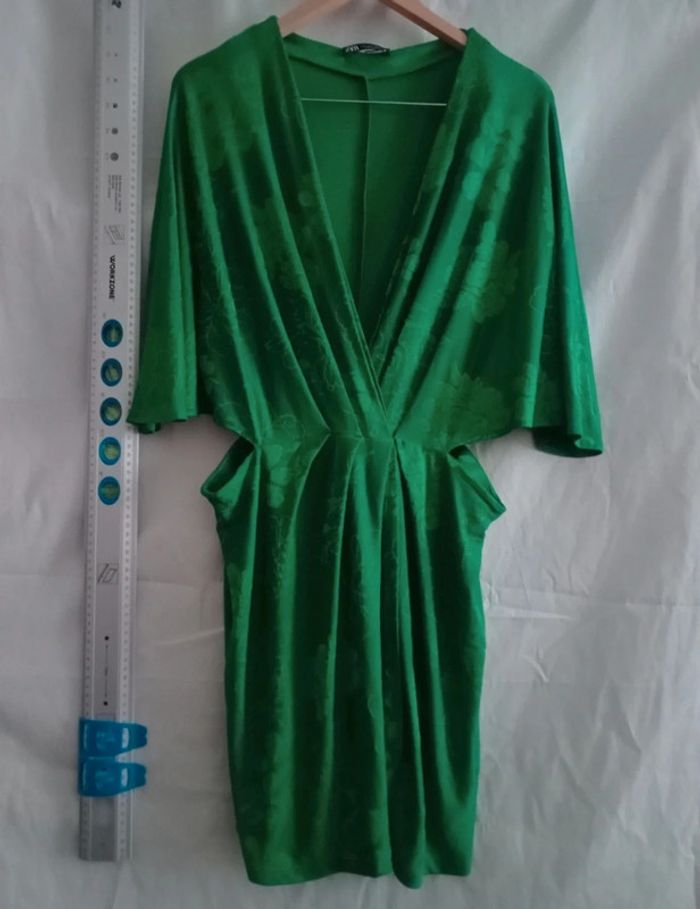 Robe vestido abito kimono L zara cut out - photo numéro 2