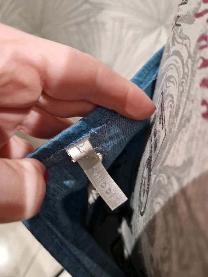 Jolie robe en jean bustier neuve taille 40 - photo numéro 4