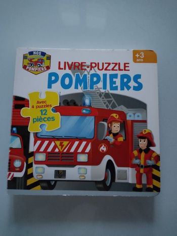 Livre puzzle Pompiers
