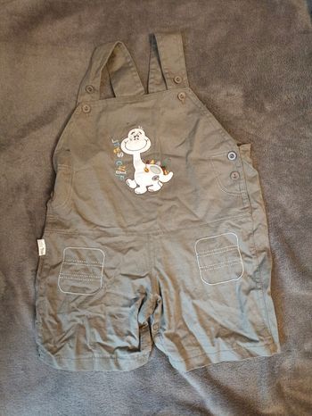 Salopette motif dinosaure
