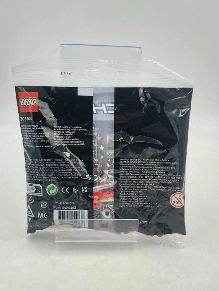 Sachet Lego Technic N•30655 Forklift With Pallet neuf - photo numéro 2