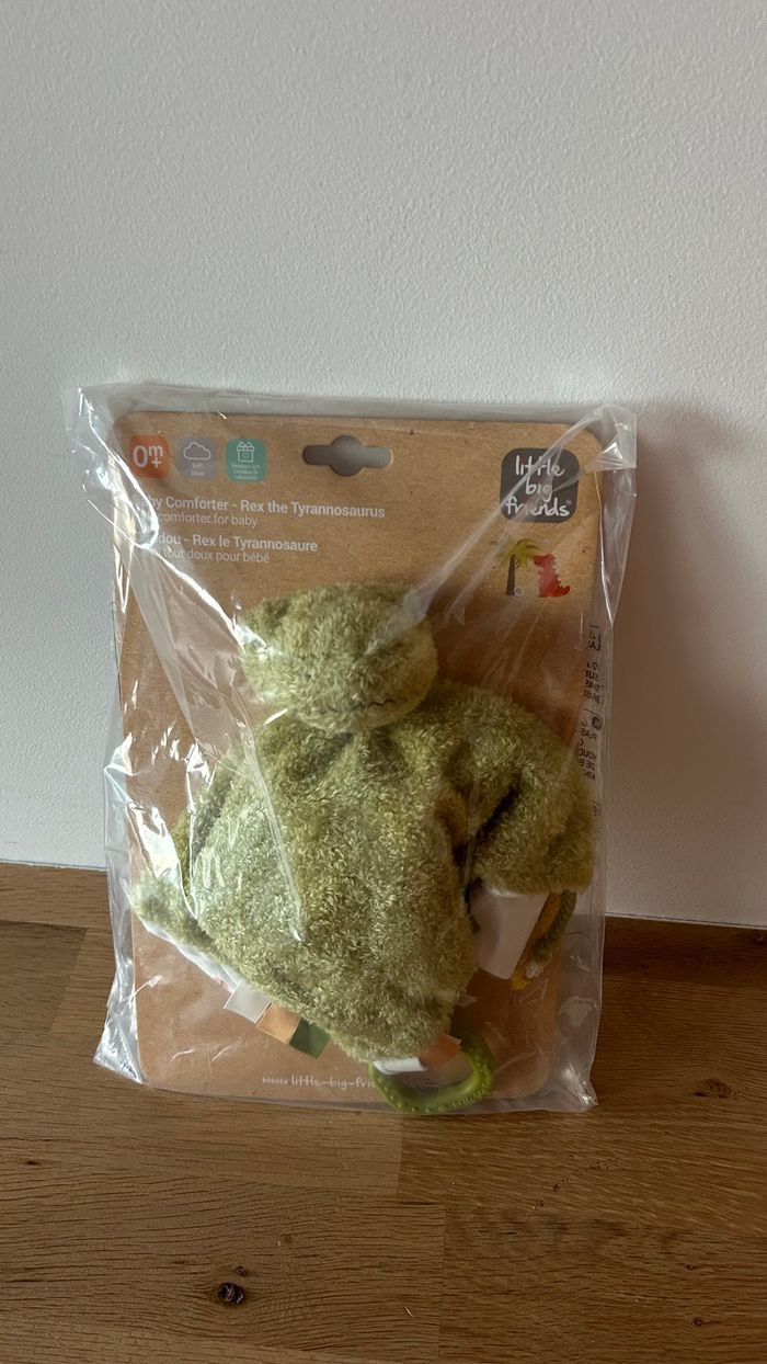 Doudou bébé Rex le Tyrannosaure de Little Big Friends NEUF - photo numéro 7