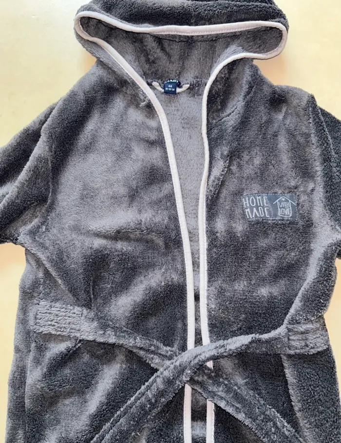 Peignoir gris garçon taille 4 ans kiabi - photo numéro 3