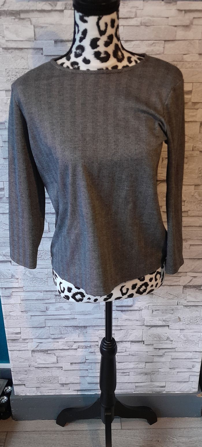 Blouse au manche 3/4 - Très bon état - Marque Kiabi - photo numéro 3