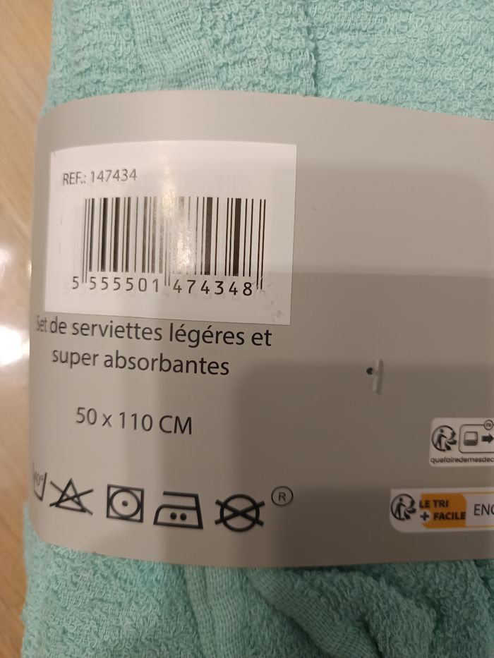 Lot de 3 serviettes neuf - photo numéro 2