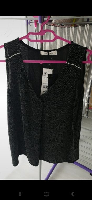 T-shirt noir pailleté