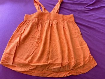 Top promod orange taille S/36 style bustier