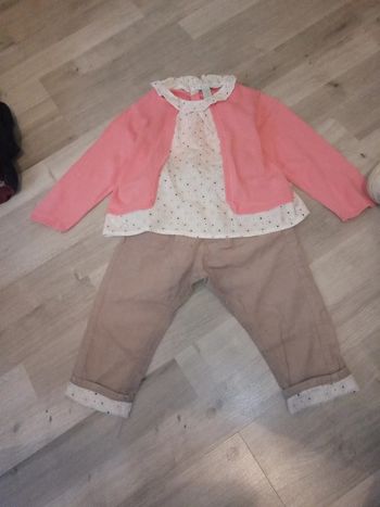 Ensemble beige et rose