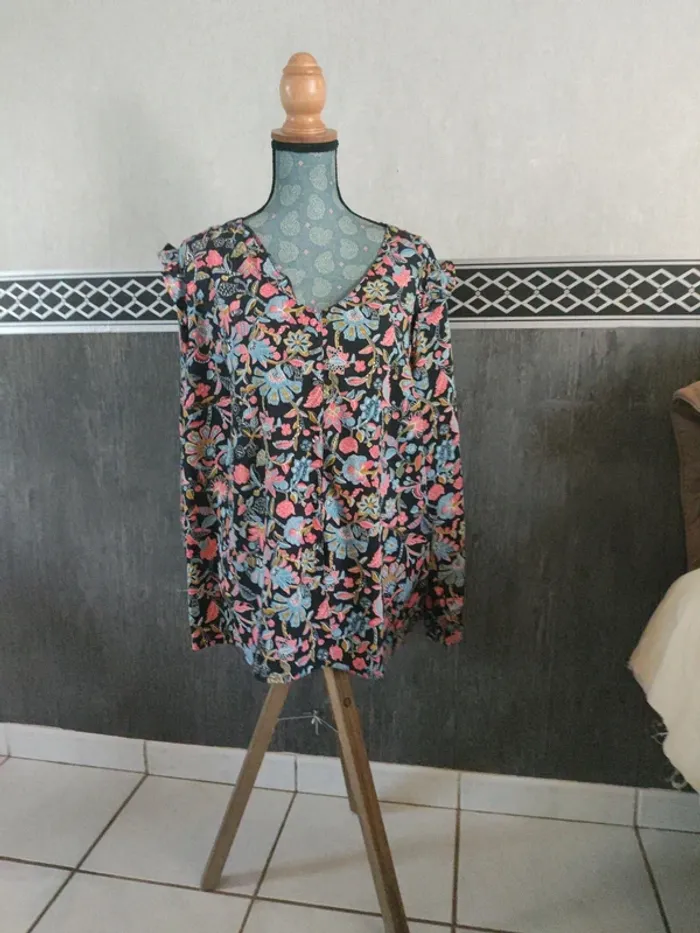 Chemisier imprimé taille 48 - photo numéro 2