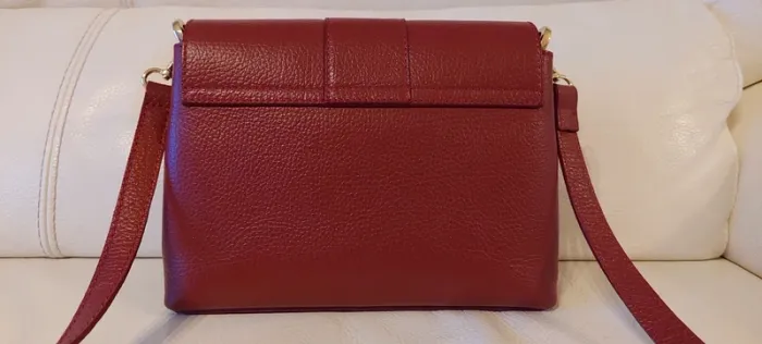Superbe sac à main bordeaux en cuir - photo numéro 3