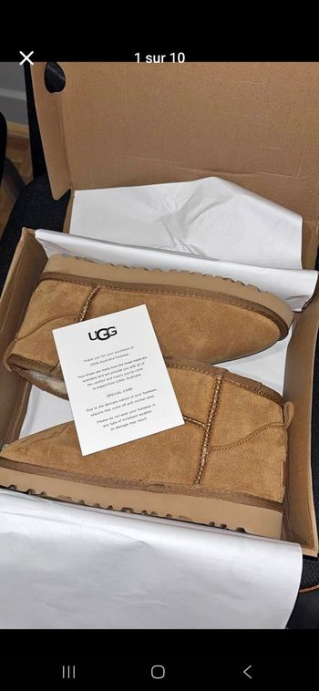 UGG Bottine mini camel 38 neuves