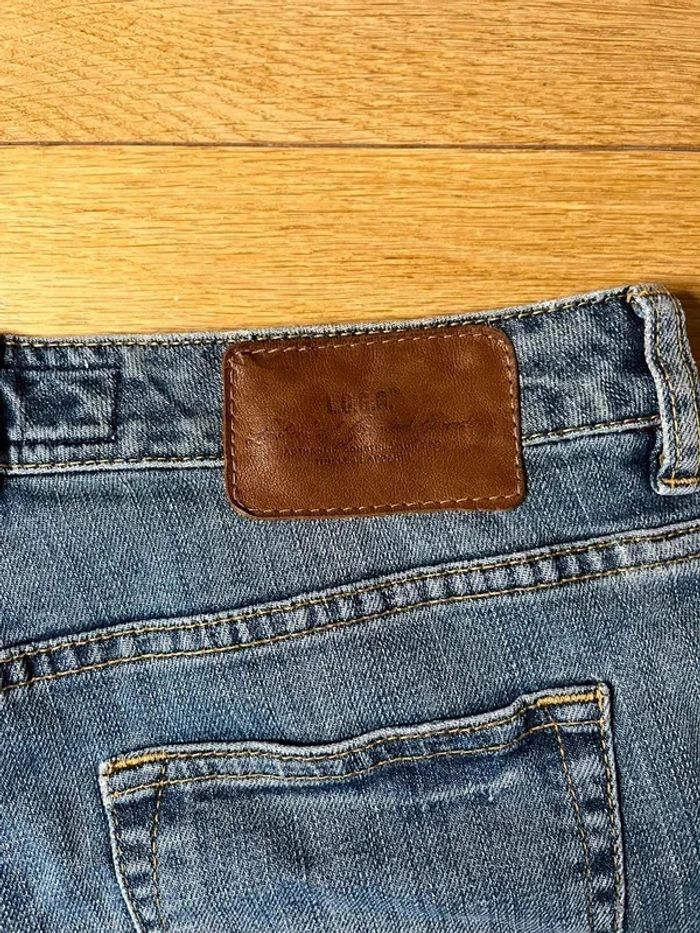 Short court jean H&M taille 29 l.o.g.g. LOGG correspond à un 38 pantalon été printemps #EmmaLilleM38 - photo numéro 4