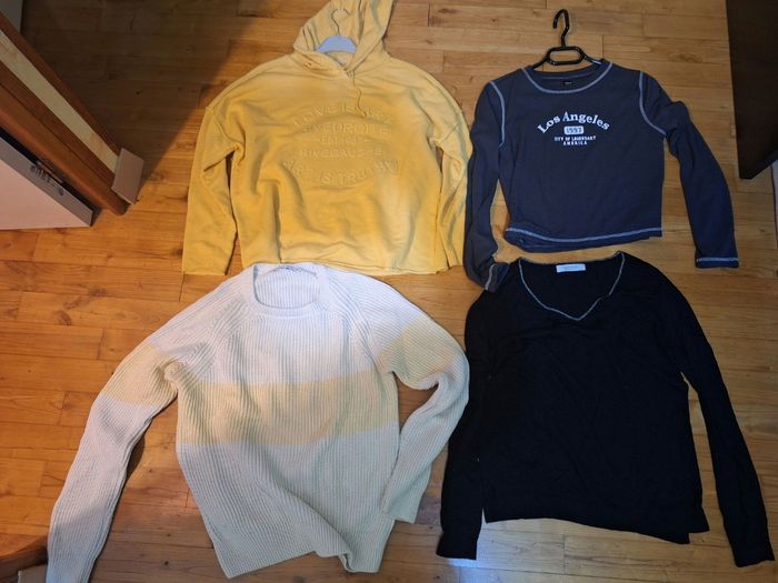 Lot 2 sweats et 2 pulls  femme taille L
