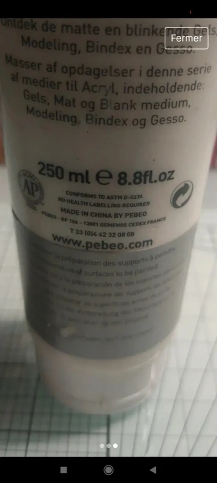 Enduit universel - gesso - photo numéro 3