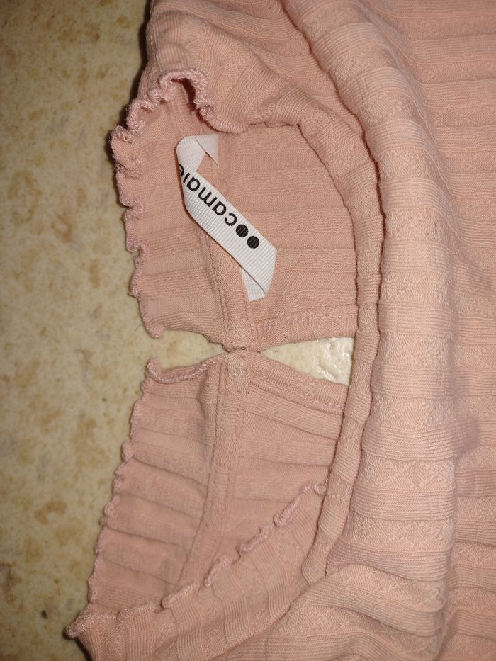 Sous pull femme rose uni Camaïeu Taille S - photo numéro 3