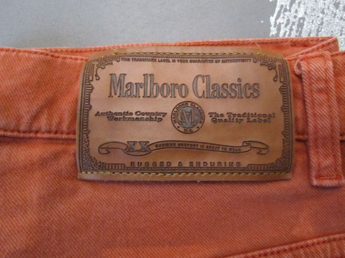 Pantalon Marlboro Classics homme coupe droite ample 100% Coton T42 W33 L34 Rouille Orange (A120) - photo numéro 6