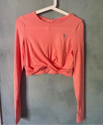 Top crop manches longues corail Oceans Apart taille S