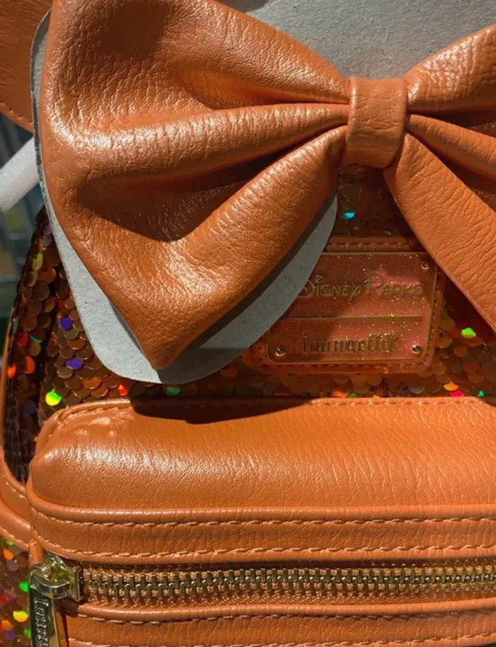 Sac a dos sequin orange disney - photo numéro 3