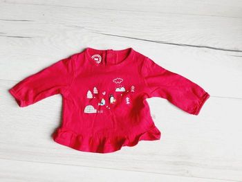 Vêtement bébé fille tee-shirt manches longues rose pingouin La compagnie des petits 3 mois