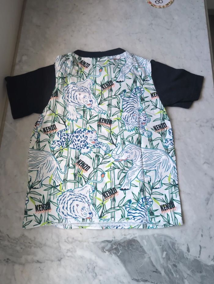 Tee-shirt fait main avec tissu grande marque 6/8 ans - photo numéro 4