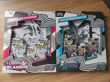 Lot coffret classeur Pokémon EV10.5 Flamme blanche et foudre noire