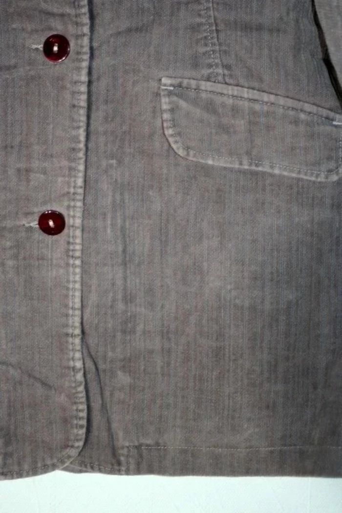 Veste en velours marron/violet marque Catimini Atelier - photo numéro 3