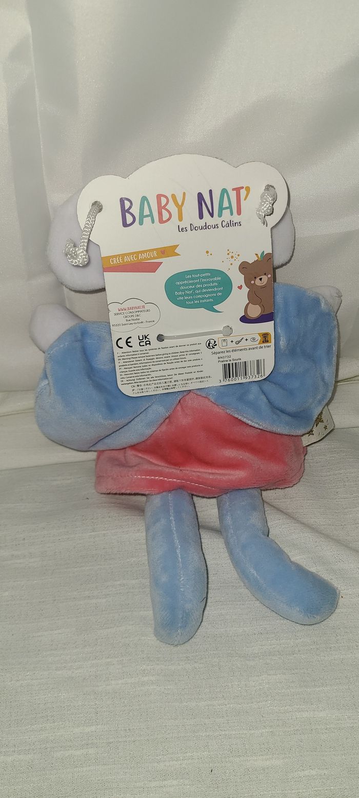 Doudou Souris Babynat Baby Nat' - Praline - photo numéro 4