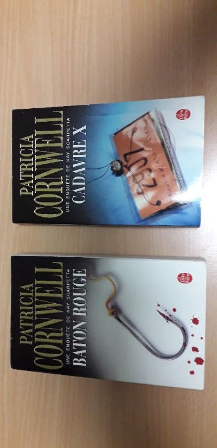 2 livres de Patricia Cornwell en bon état