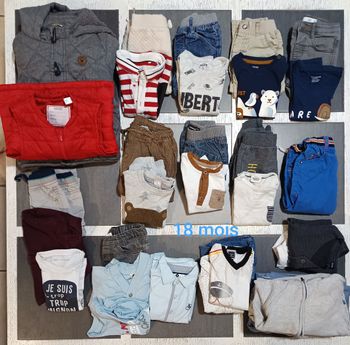 Lot automne/hiver garçon 18 mois