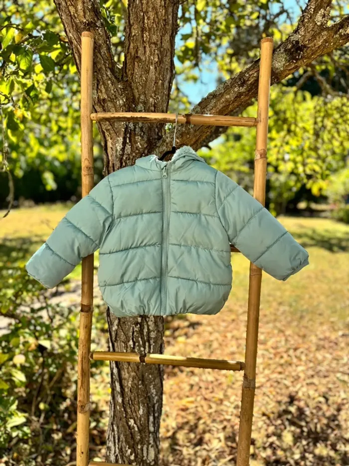 Doudoune turquoise || TEX || 2 ans